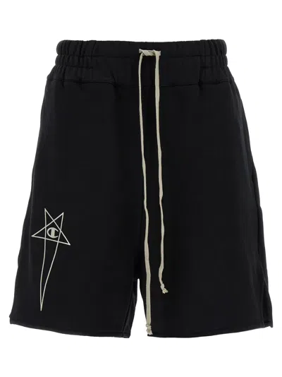 Rick Owens Women Bermuda Champion X  In Black