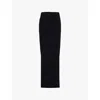 Rick Owens Silk Maxi Skirt In Black