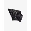 RICK OWENS RICK OWENS WOMENS BLACK GATHERED ASYMMETRICAL LEATHER BUSTIER TOP