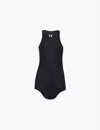 Rick Owens Womens Black Round-neck Sleeveless Cotton-knit Top In Black