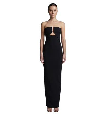 Rick Owens Women Black Solid Strapless Maxi Dress