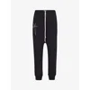 RICK OWENS RICK OWENS X CHAMPION BRAND-EMBROIDERED COTTON-JERSEY TROUSERS