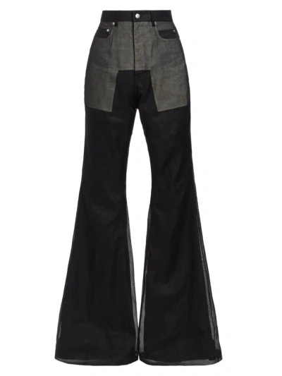 Rick Owens Women's Bolan Flare Pants In Black