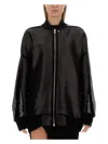 Rick Owens Relaxed Fit Bomber Jacket In Black