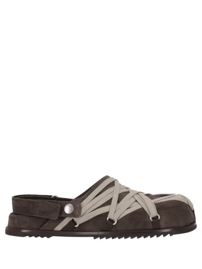 Rick Owens Women Brown Mega-lace Sandals