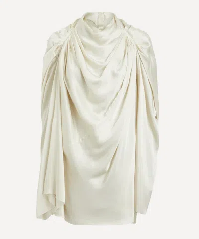 Rick Owens Women's Claudette Draped Charmeuse Top