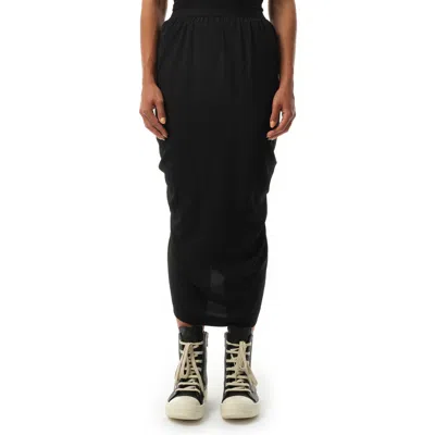Rick Owens Women's Cocoon Crepe Shrimp Skirt In Black