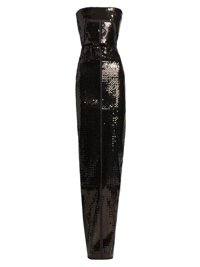 Rick Owens Women's Concordians Sequined Bustier Gown In Brown