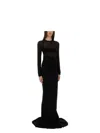 Rick Owens Black Cotton Skirts In Black