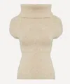Rick Owens Women's Crater Alpaca-knit Top In Brown