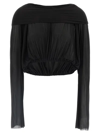 RICK OWENS RICK OWENS WOMEN 'CROOPED HOODED TUNIC' SWEATER