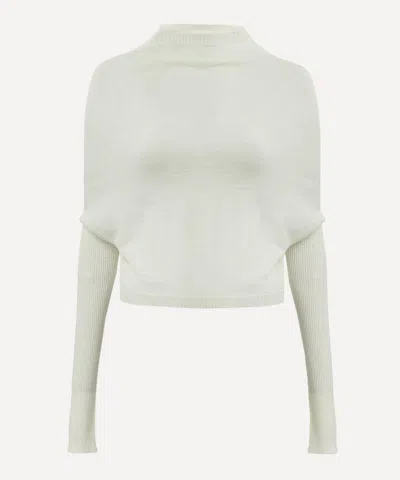 Rick Owens Women's Cropped Crater Knit Jumper