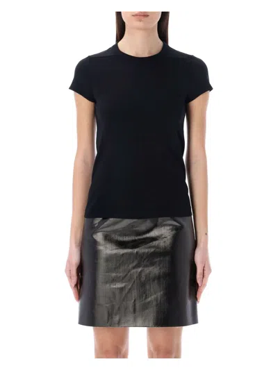 Rick Owens Strap-detail Cotton T-shirt In Black