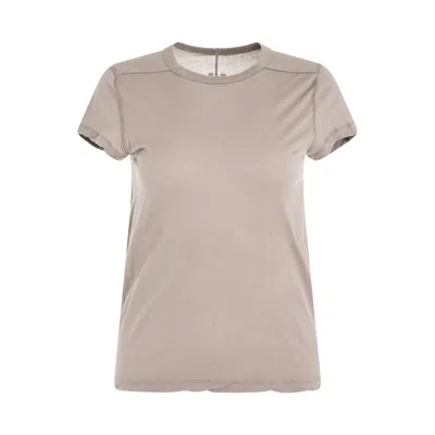 Rick Owens Women Cropped Level T-shirt In Grey