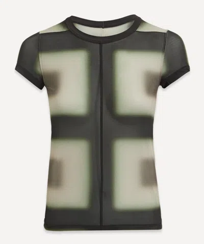 Rick Owens Women's Cropped Lido Plaid Level T-shirt