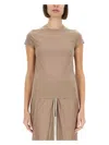 Rick Owens Cropped T-shirt In Brown