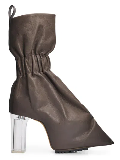 Rick Owens Women's Cuffed Taquito Leather Boots