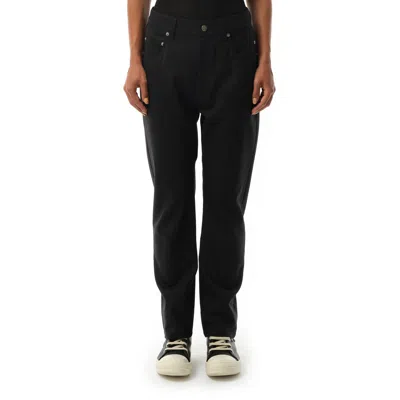 Rick Owens Black Porterville Detroit Cut Trousers