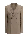 Rick Owens Women Double-breasted Blazer In Neutral