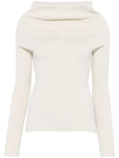 Rick Owens Women Draped Top In White