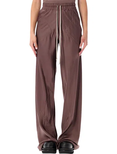 Rick Owens Women's Draped Trousers With Sculpted Silhouette In Grape