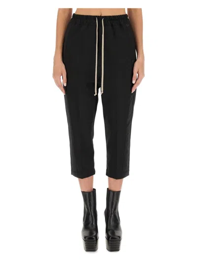 RICK OWENS WOMEN'S DRAWSTRING ASTAIRES CROPPED PANTS