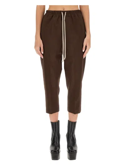 RICK OWENS WOMEN'S DRAWSTRING ASTAIRES CROPPED PANTS