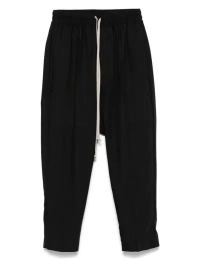 RICK OWENS WOMEN'S DRAWSTRING ASTAIRES CROPPED TROUSERS