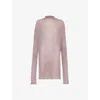 Rick Owens Relaxed-fit Semi-sheer Wool Shroud In Dusty Pink