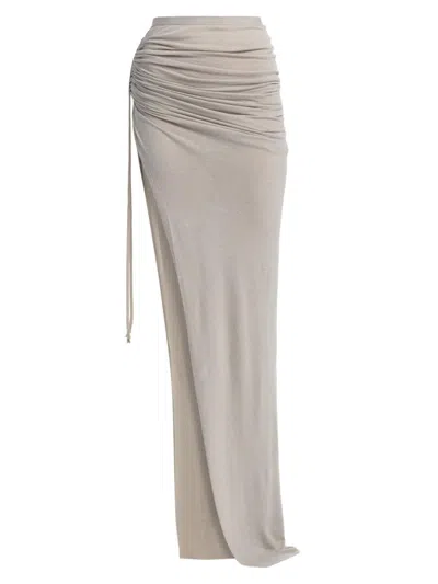 Rick Owens Women's Edfu Maxi Skirt In White