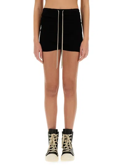 Rick Owens Shorts With Elastic In Black
