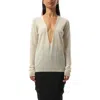 Rick Owens Women's Extreme V Neck Pullover In Dinge