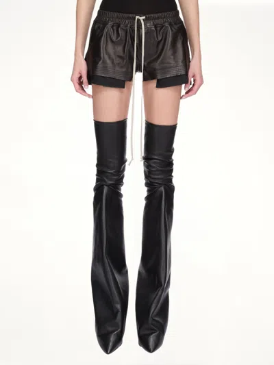 Rick Owens Women's Fog Boxers In Black