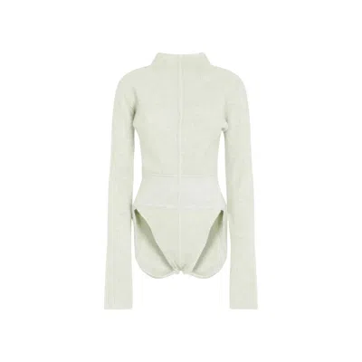 Rick Owens Alpaca Blend Body Top For Women In Green