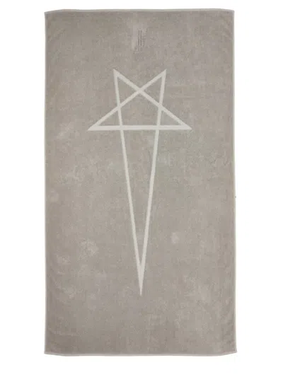 Rick Owens Women Heavy Cotton Beach Towel In Brown