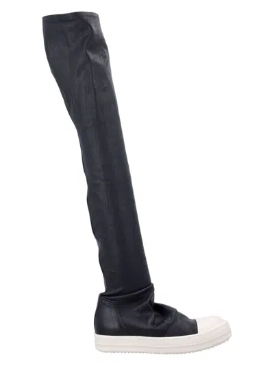 Rick Owens Black High Stocking Sneakers