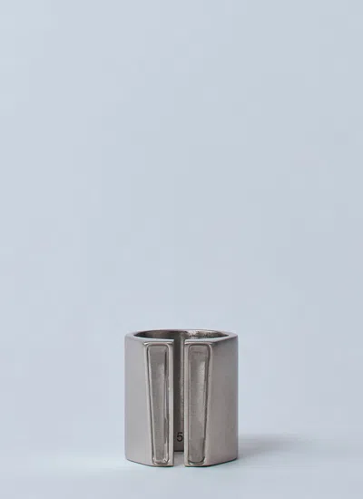 Rick Owens Women Imploded Ring In Metallic