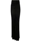 Rick Owens Women Jersey Lido Skirt In Black