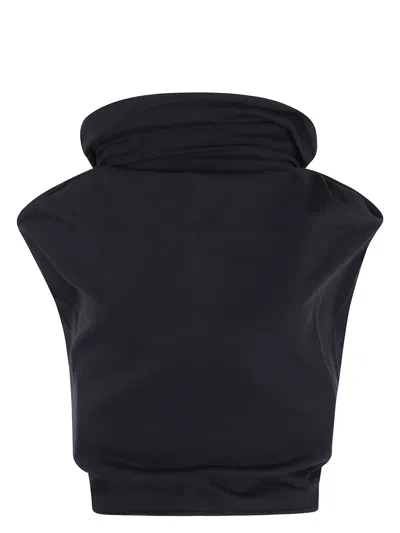 RICK OWENS WOMEN'S JERSEY SHROUD T-SHIRT