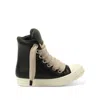 Rick Owens Women's Jumbo Laced Padded High Sneaks Sneakers In Black/milk