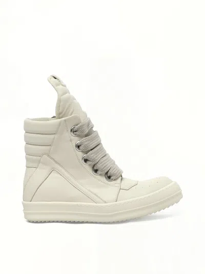 Rick Owens Women's Jumbolace Geobasket Sneakers In White