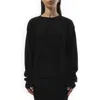 Rick Owens Black Hollywood Pull Sweater In Black