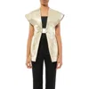 Rick Owens Women's Leather Jacket In Platinum