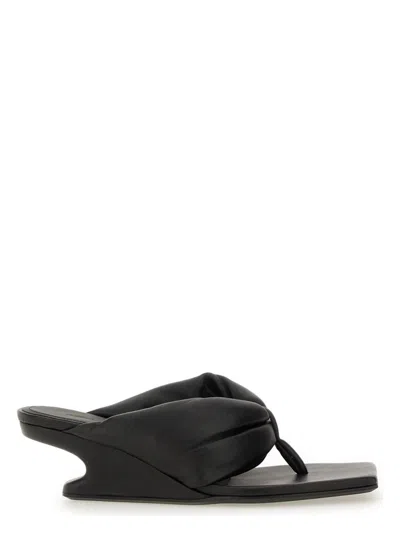 RICK OWENS WOMEN'S LEATHER SANDAL