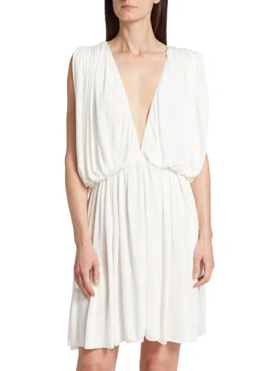 Rick Owens Women's Lilies Venus Mini Dress In Milk