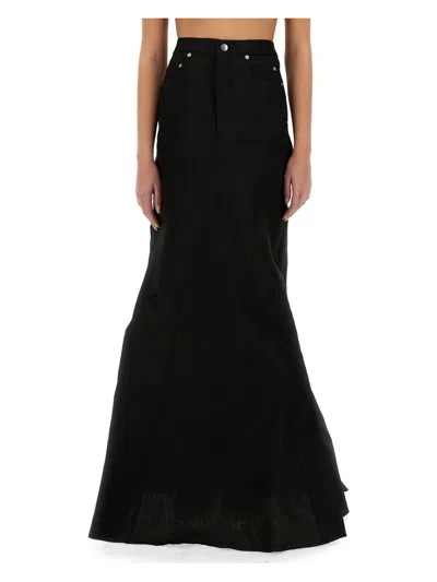 RICK OWENS WOMEN'S LONG SKIRT