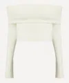 Rick Owens Women's Long-sleeve Cowl Knit Top In White