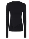 Rick Owens Longsleeves Babel Top In Black