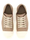 Rick Owens Lace-up Low-cut Casual Shoes In Beige