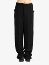 Rick Owens Black Hollywood Mastadon Trousers In 09 Black